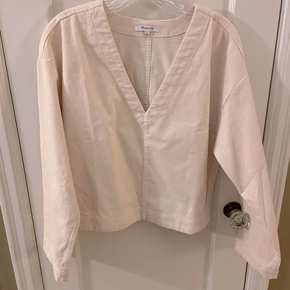 NWOT, Textured Madewell Boxy Top, Small